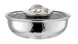 Hand-hammered Silver Caviar Bowl