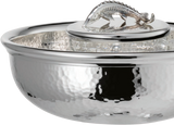 Hand-hammered Silver Caviar Bowl