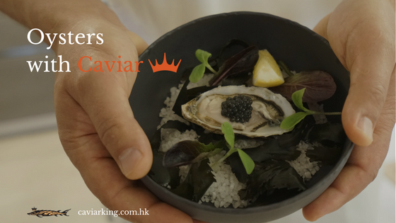 Oysters with Caviar