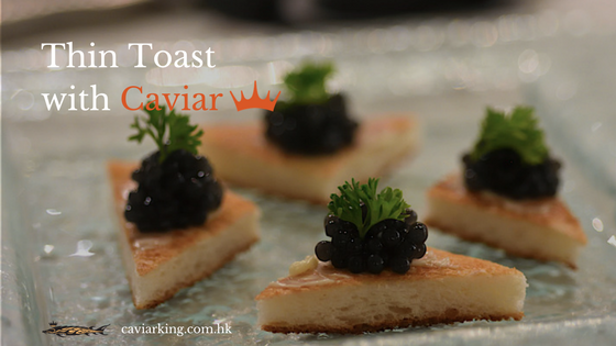 Thin Toast with Caviar